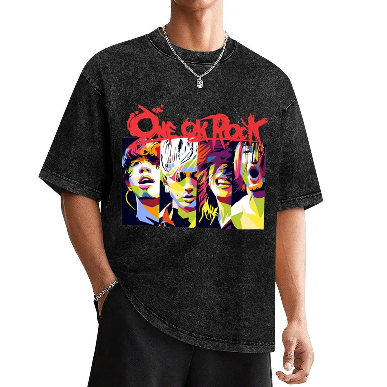 

One Ok Rock Fan Art T-Shirt oversize t-shirts man man clothes shirts graphic tee clothing for men