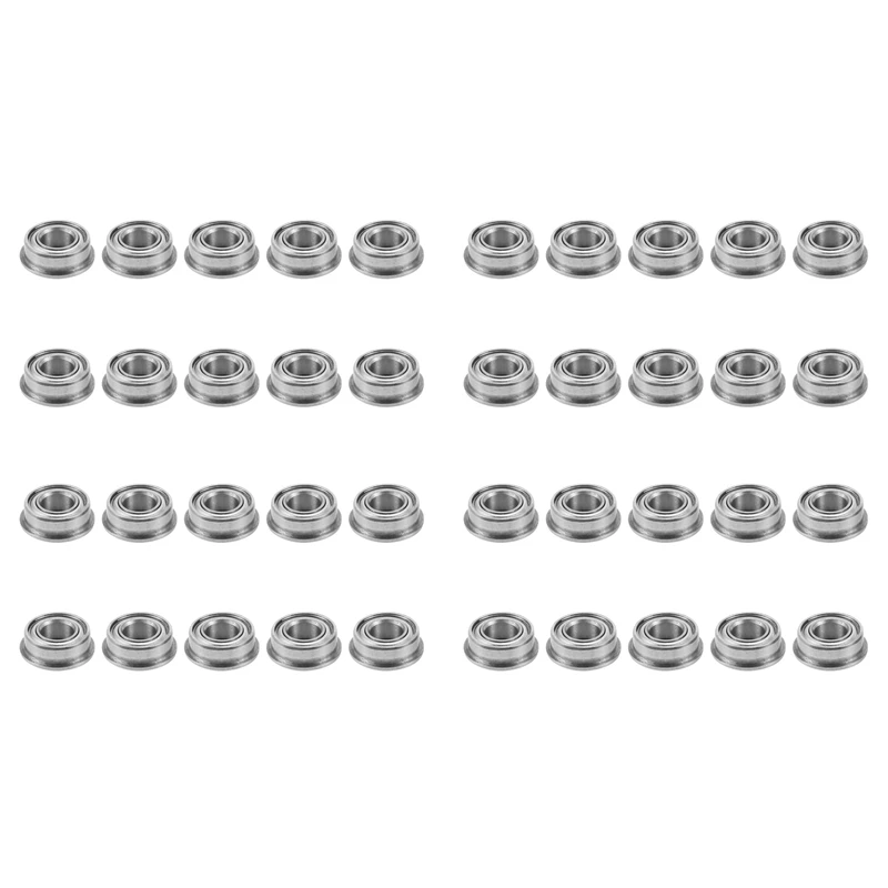 40PCS MF84ZZ LF840ZZ Shielded Flanged 4 X 8 X 3MM Model Ball Flange Bearing