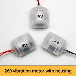 Micro 260 Vibration Motor DC3- 12V with Plastic Case Shell 5000RPM for Electric Massager Vibrating Frog Feeder Strong Vibrator