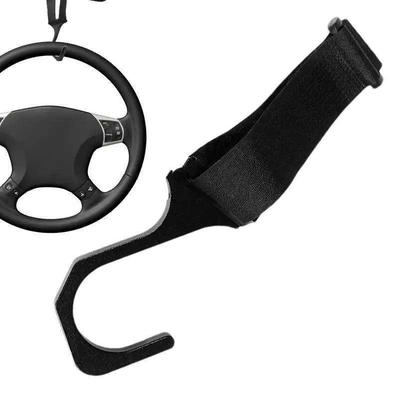 Car Steering Wheel Hook Steering Wheel Hanger Holder Adjustable Aluminum Alloy Windshield Cradle Car Multi-Purpose Hook For