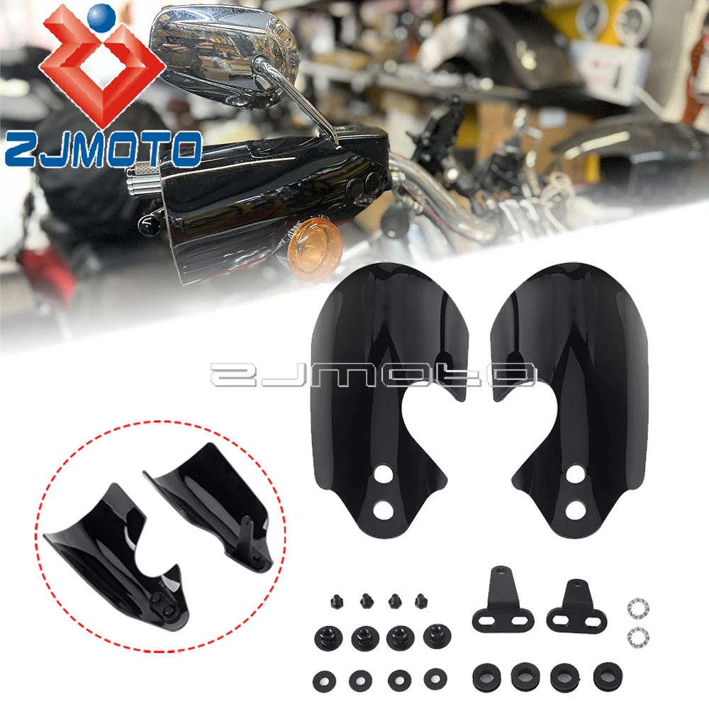 

Черная защита для рук для Harley Low Rider S Road King Custom Dyna FXDF FLD Softail 2007-2017, защита для лобового стекла мотоцикла