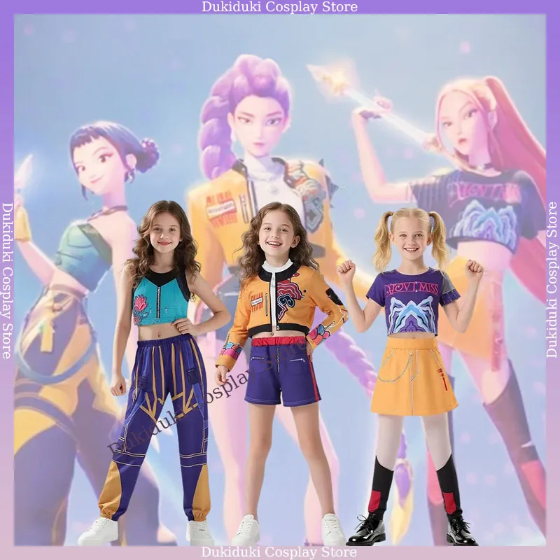 

Cosplay Performance Costume Outfit K-POP Rumi Zoey Mira Girl Group Concert Halloween Party Events Clothes Outfit Size 110-160cm