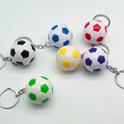 Creative Football keychain pendant souvenir fan small gift bag ball pendant key chains school activity gift keychain wholesale