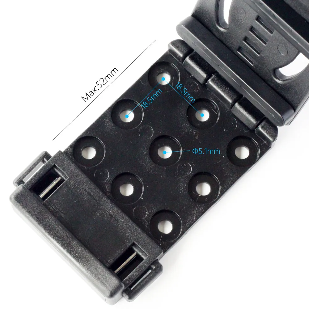 Grande Nylon Belt Clip Loops com botão para liberar a faca, Kydex Bainha Holster, Carry System Anexos Dispositivo, 6pcs