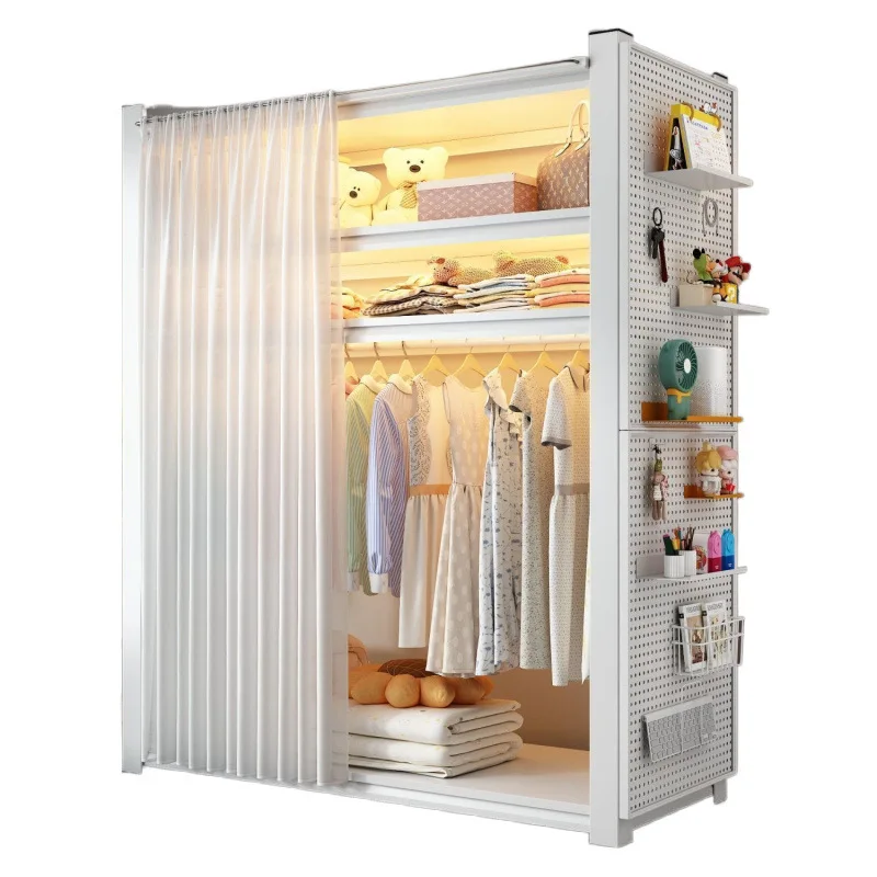 Вешалка для одежды, спальня с открытым полом, полка для аренды, шкаф