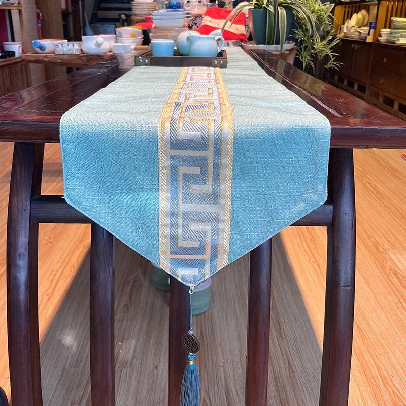Chinese Style Table Flag TV Cabinet Cover Cloth Folk Homestay Creative Bed Flag Home Use Tea Table Living Room Window 