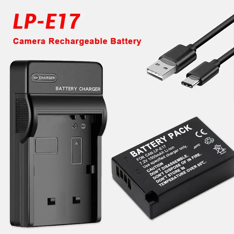 LP-E17 LPE17 Camera Battery 7.2V for Canon EOS M3 M5 M6 200D 250D 750D 760D 800D 77D T6i T6s X8i R50 Digital Cameras Batteries