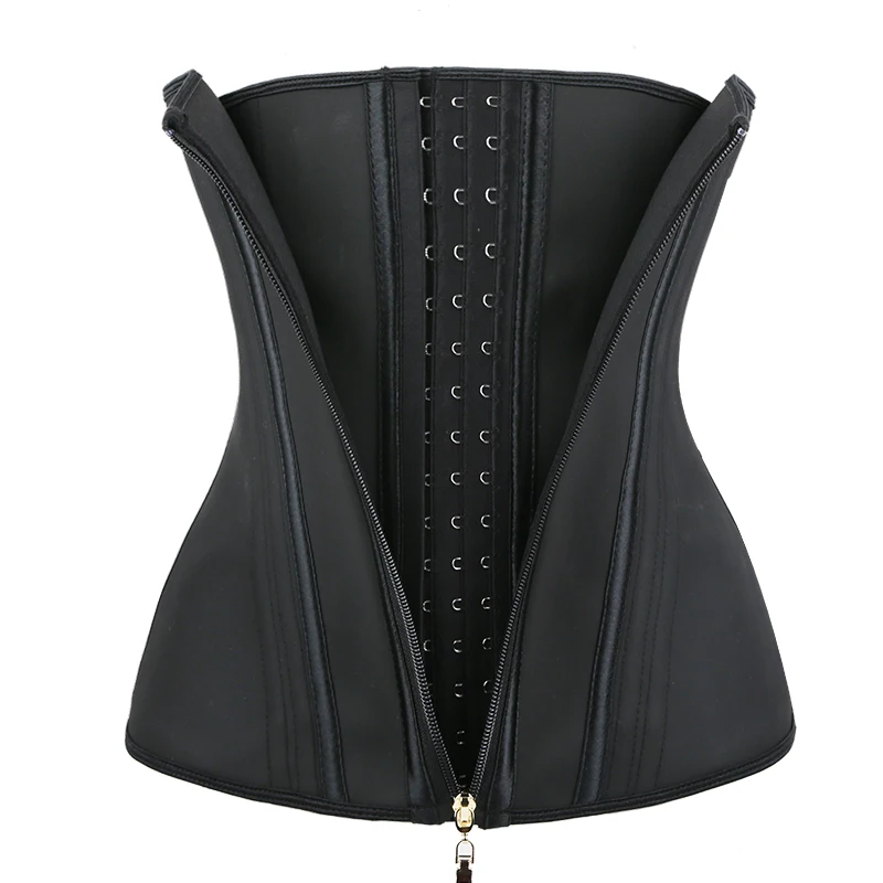 2023 New Latex Waist Trainer 13 Spiral Steel Boned Underbust Corsets and Bustiers Slimming Fit Body Shaper Fajas Sexy Lingerie