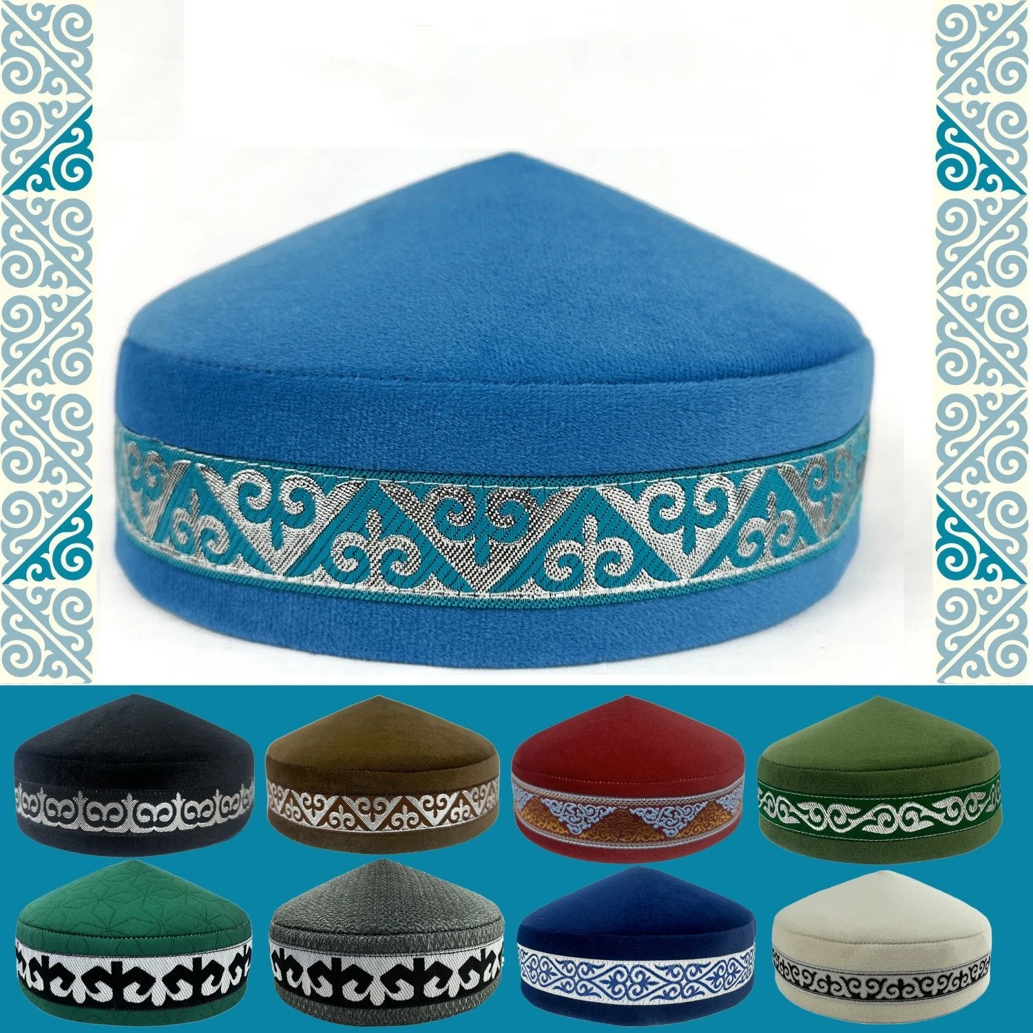 Muslim Caps For Men Colthing Freeshipping Cotton Hat Turkey Kufi Islamic Kippah Jewish Dubai Arab Autumn Winter 03368