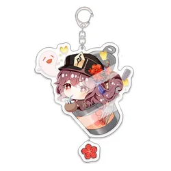 GENSHIN IMPACT Game  Keychain Pendant Xiao Keqing Ningguang Paimon A variety of Creative Keychains for Painted Birthday Gifts