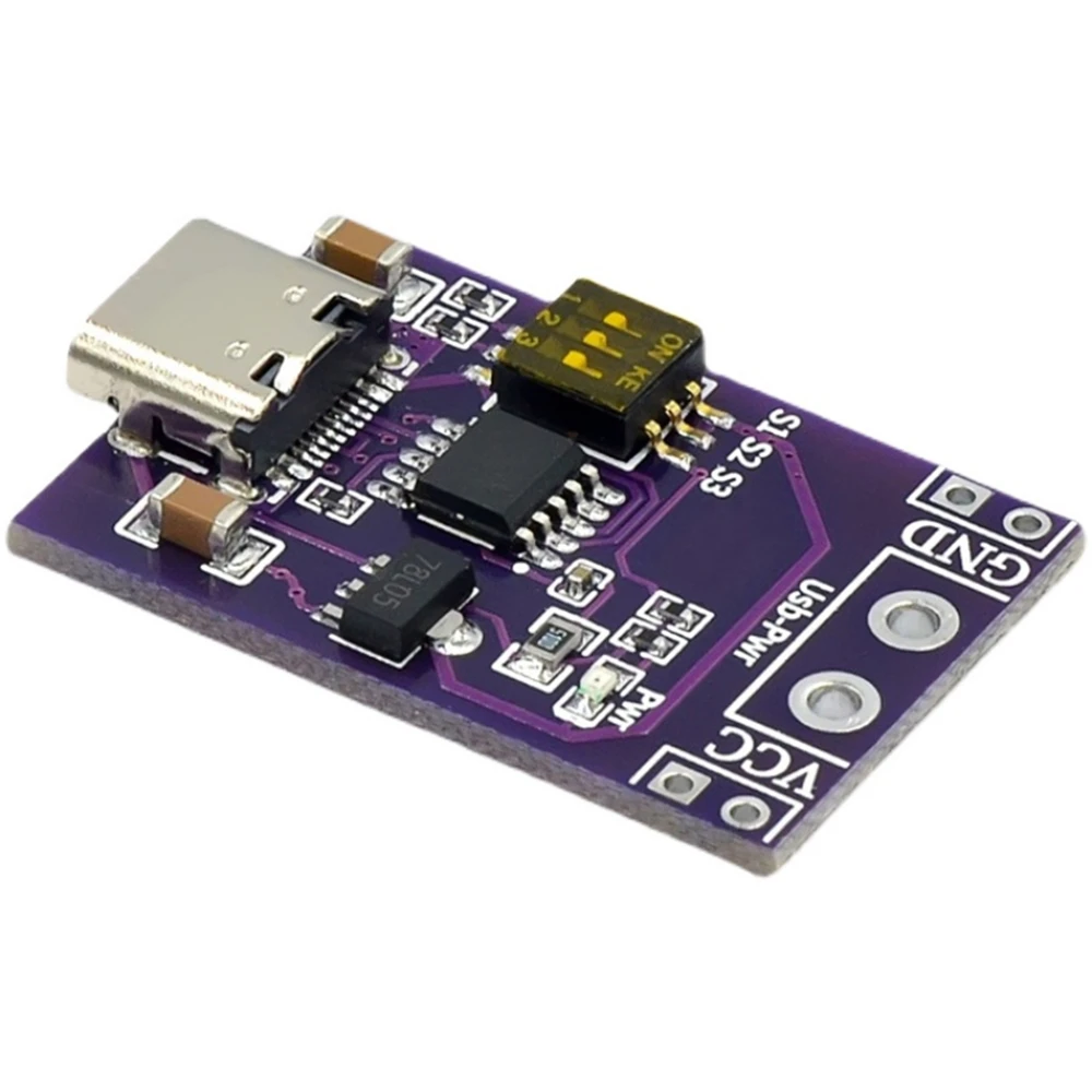 PD/QC/AFC Fast Charge Decoy Trigger Support 5V 9V 12V 15V 20V Fixed Voltage Output Type-C USB For Phone Solar