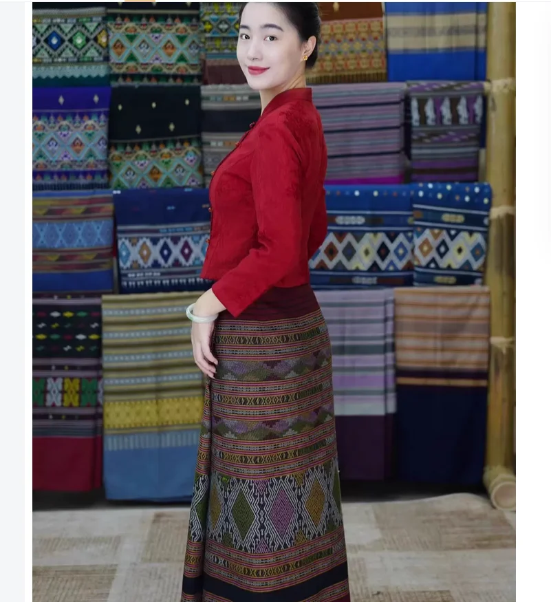 Xishuangbanna Dai Traditional Ethnic Style Clothing Tourism Photo Check in Set