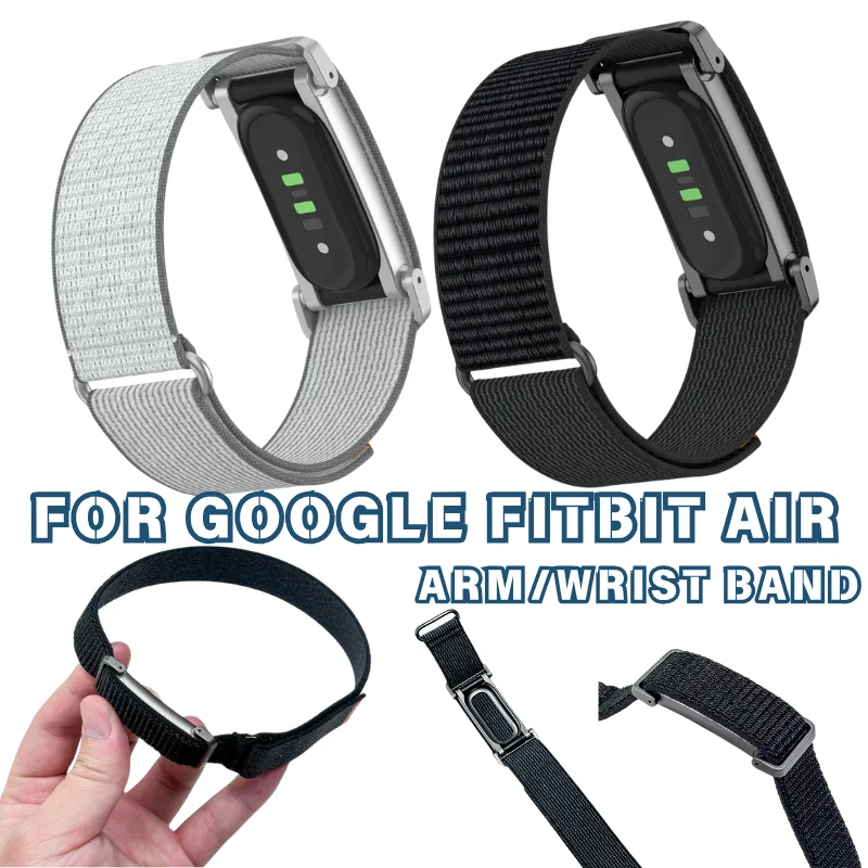 For Google Fitbit Air Elastic Nylon Extension Arm Band Adjustable Sport Armband Strap For Outdoor Running Cycling Fitness