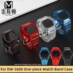 For Casio GW-B5600 Watch bezel 3229 DW-5600 DW5600 mod Kit GW-M5610 transparent Silicon strap Case G-shock transparent Watch set