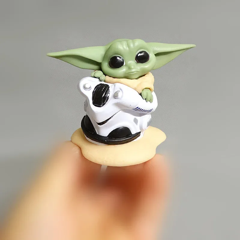 Star Wars, Mandalorians, Yoda Baby, Cake Decoration Action Dolls, Desktop Decoration Handmade Children\'s Birthday Gifts