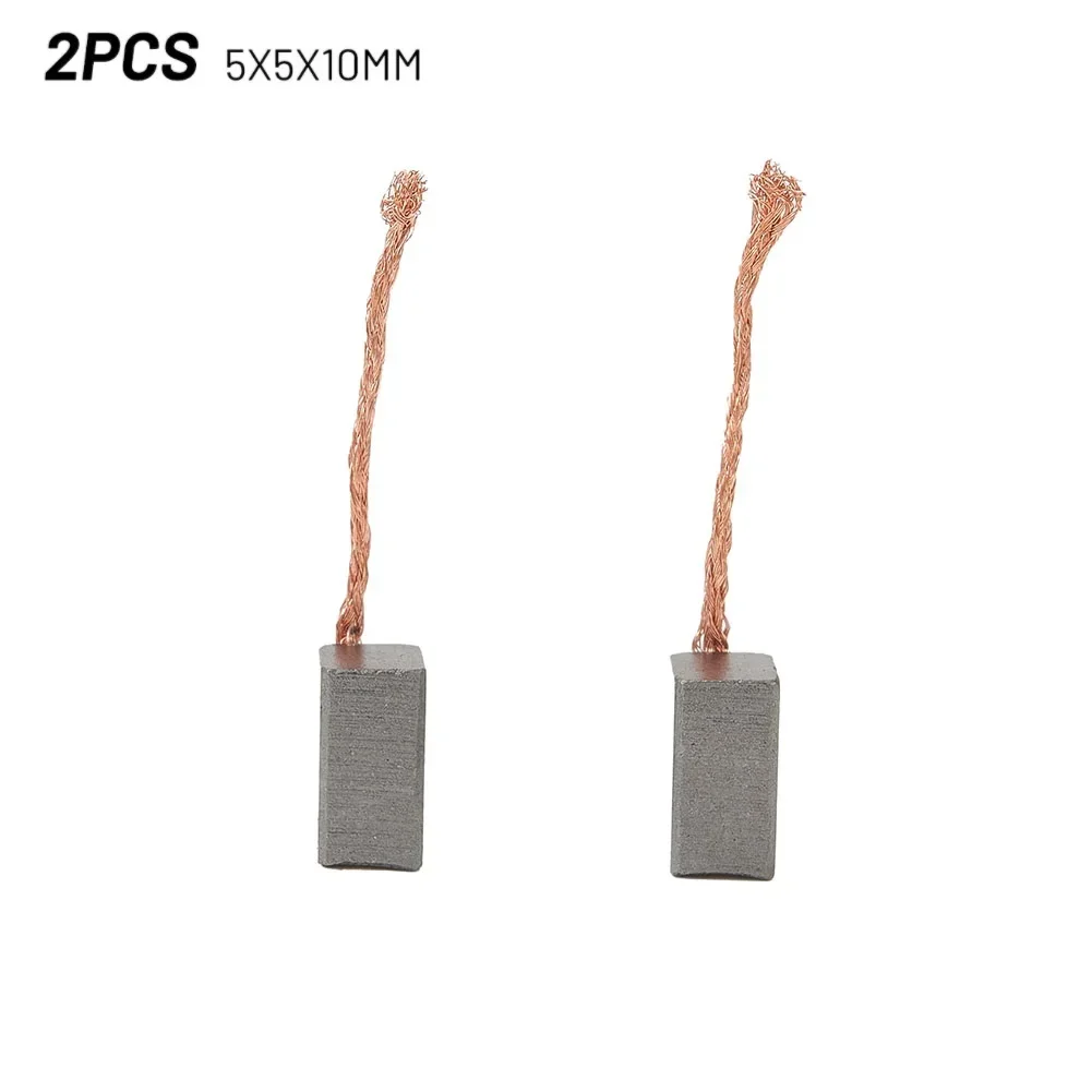 2Pcs 5x5x10mm Carbon Brush For Windscreen Wiper Air Conditioning Additional Water Pump Angle Grinder Electric Drill Hammer Accs