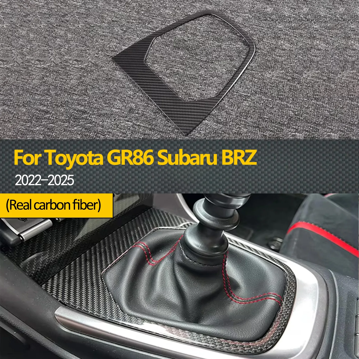 

LHW RHW для Toyota GR86 Subaru BRZ 2022-2025 гг., отделка рамы центрального управления переключением передач GR86 ZD8 BRZ, интерьер из углеродного волокна