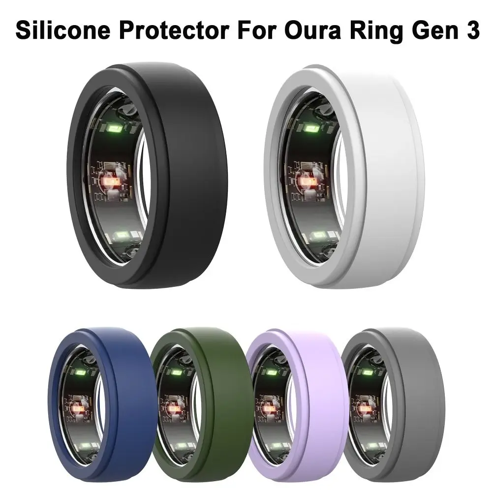 For Oura Ring Gen 3 Case Cover Smart Ring Silicone Elastic Protective Case Scratch Sweat-resistant Ring Protector Accessories