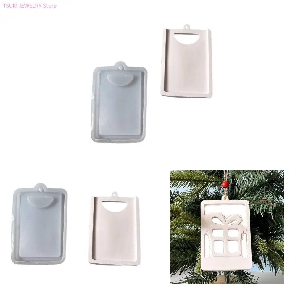 62KE Multipurpose Christmas Tree Pendant Mould Silicone Mold For Handmade Jewelry Crafts And Seasonal Decoration