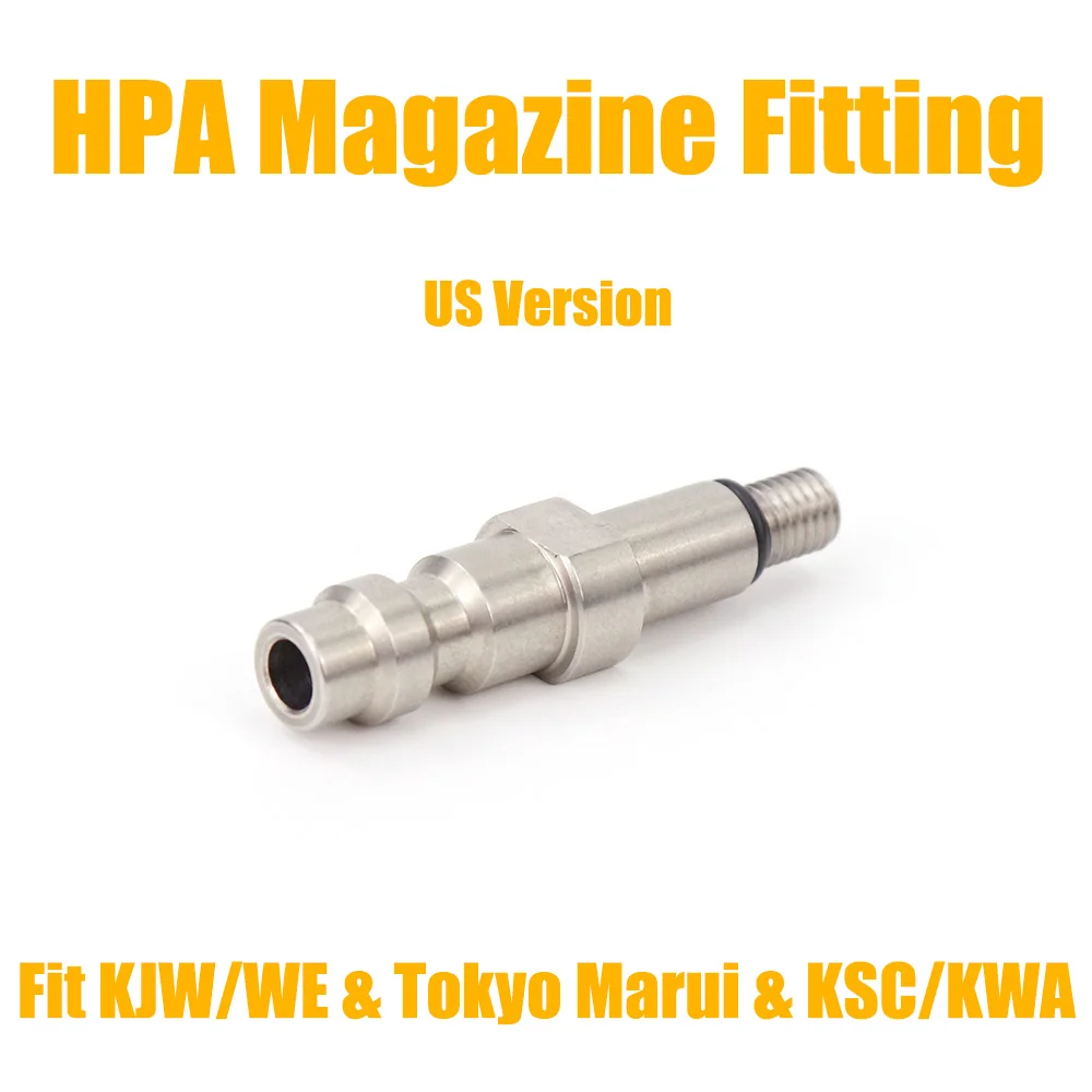HPA Conector KJW/WE,Tokyo Marui,KSC/KWA , VFC Magazine Taps Fitting Valve Adapter US Foster Quick Disconnect Coupler