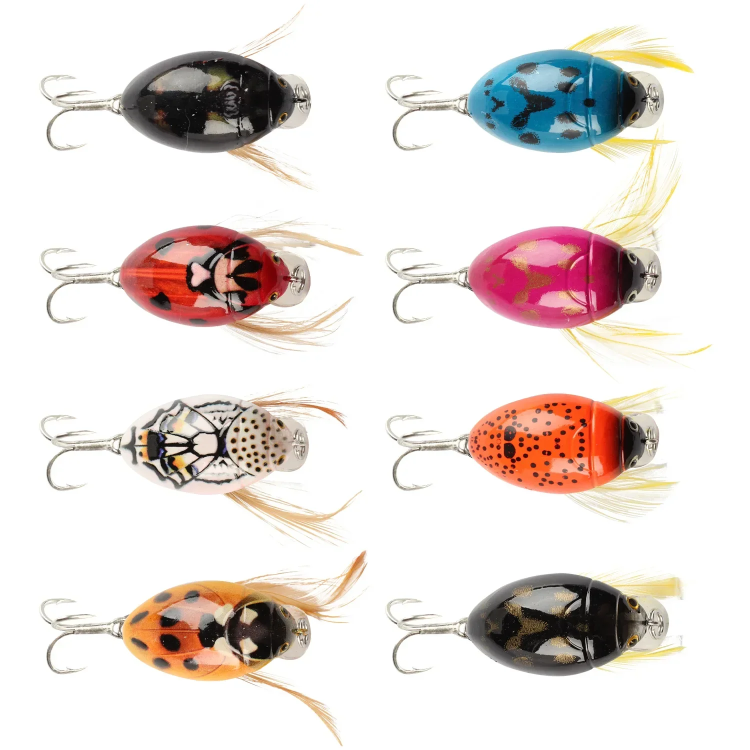 1Pcs  Cicada Bait Fishing Lure Insect Bug Lure 38mm/4.1g Sea Beetle Crank Floating Wobblers Bass Carp Hard Bait Fishing Tackle