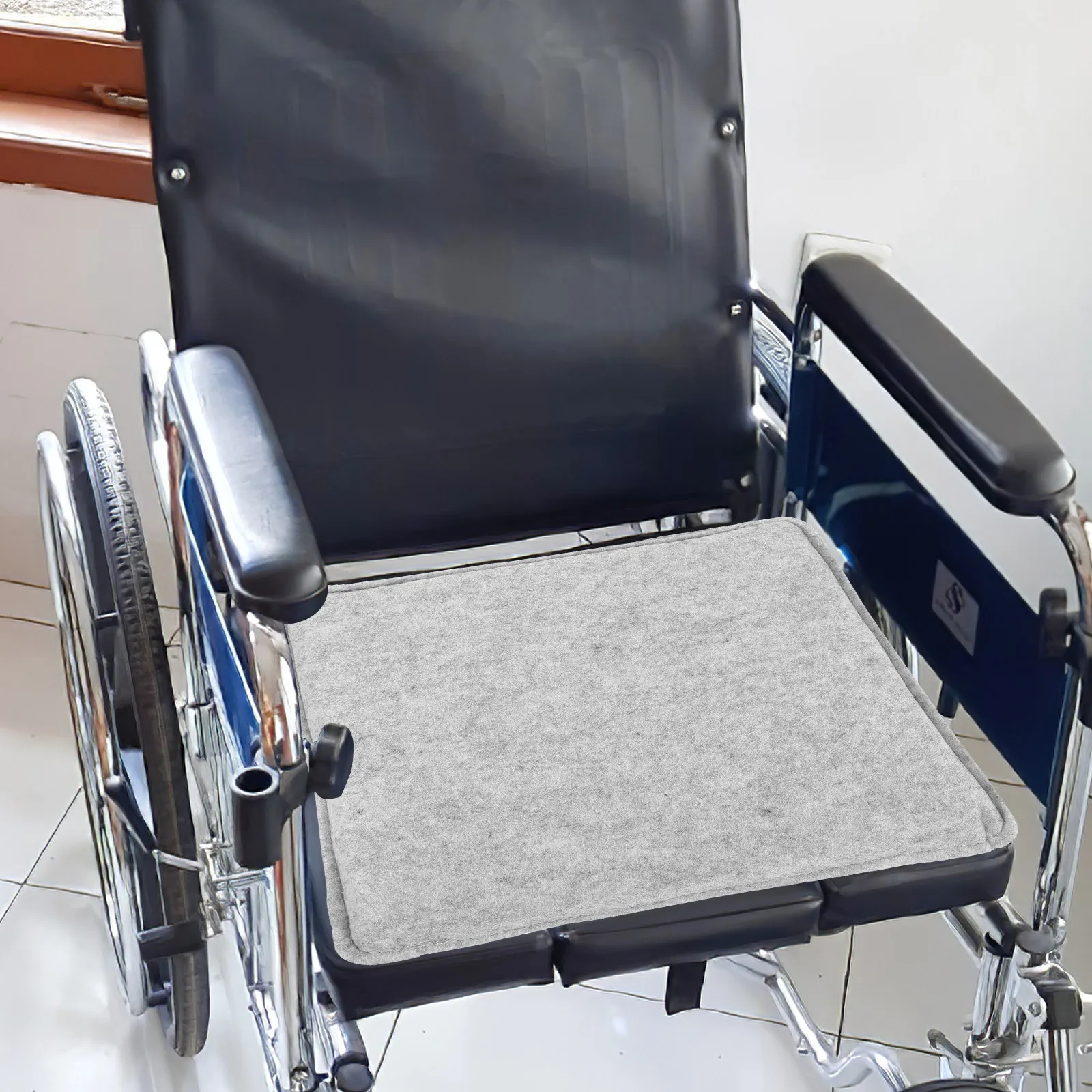 Needle Felting Chair Cushion Felt Seat Pad Ergonomic Height for Knee Angle Support Non-Slip Office Desk Car Train Airplane