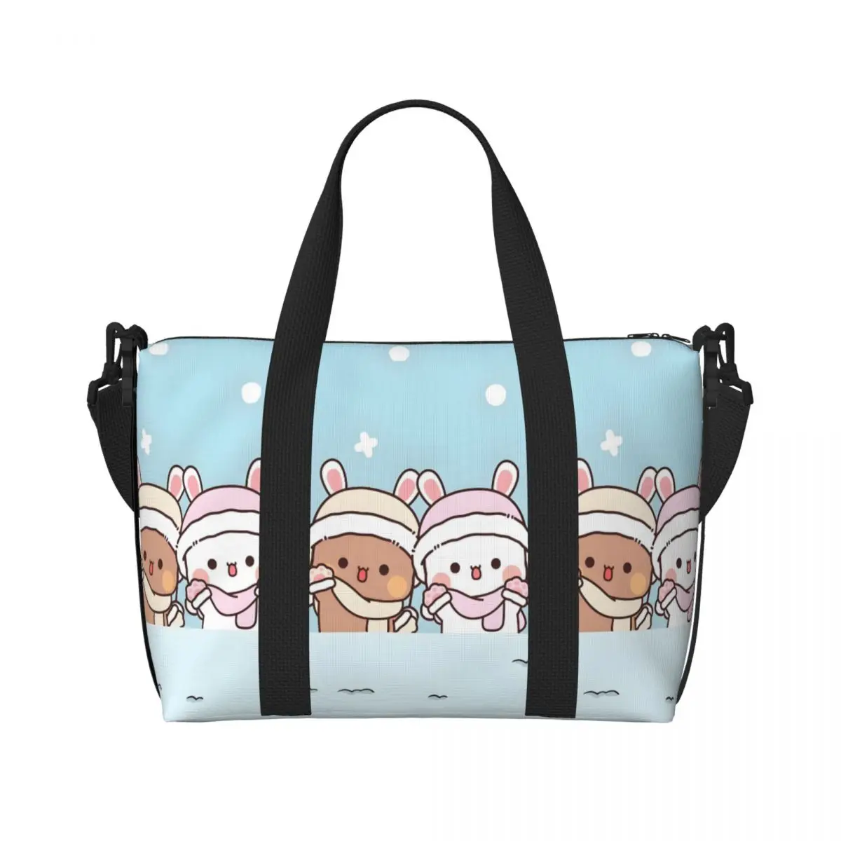 

Пользовательские Bubu Dudu продуктовые сумки-тоут для покупок женские большие вместительные кавайные пляжные дорожные сумки для спортзала