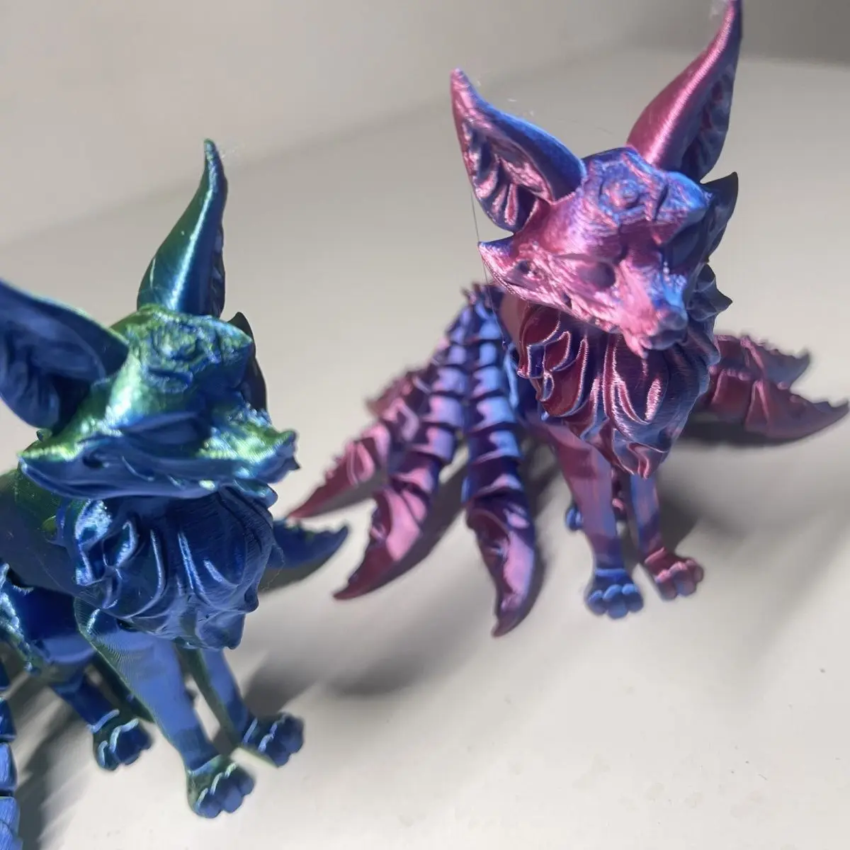 

3D Printing Moveable Nine-Tailed Fox Hand Gift, Home Decoration, Scenery, Environmental Plastic