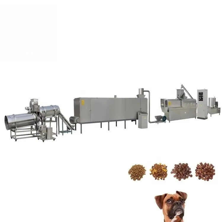 Fully Automatic Dry Pet Food Equipment Production Line Dry Dog Cat Pet Food Complete Production Line