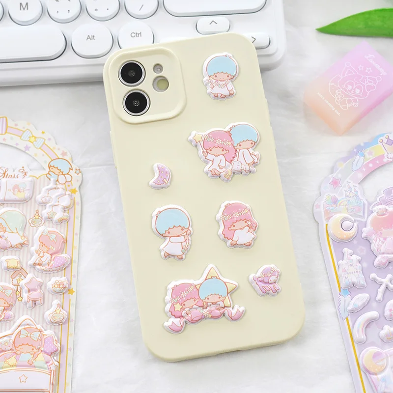 20pcs/lot Sanrio Little Twin Stars Stickers Creative Scrapbooking DIY Diary Decorative Stationery Sticker Album Stick Label