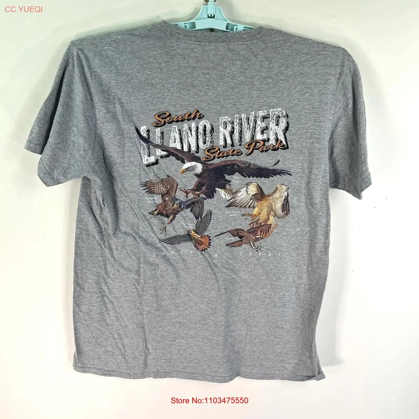 Винтажная футболка South Llano State Park TX Bird для взрослых, размер L, серая, винтажная, с растянутым рисунком, дышащая, универсальная, слегка Винтажная футболка South Llano State Park TX Bird для взрослых, размер L, серая, винтажная, с растянутым рисунком, дышащая, универсальная, слегка