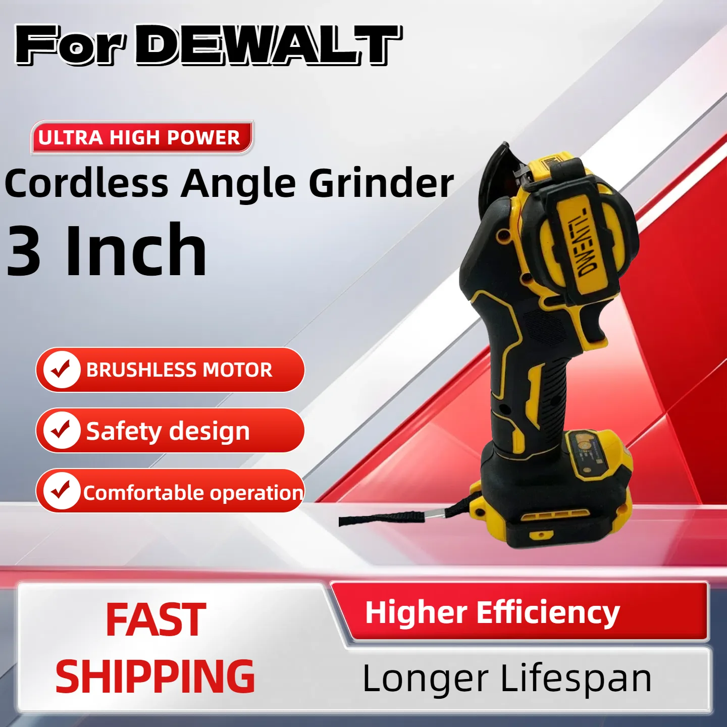 ل ديوالت 3 بوصة آلة طحن تلميع صغيرة قطع كهربائية أدوات كهربائية طاحونة زاوية لاسلكية لبطارية 20 فولت 18 فولت