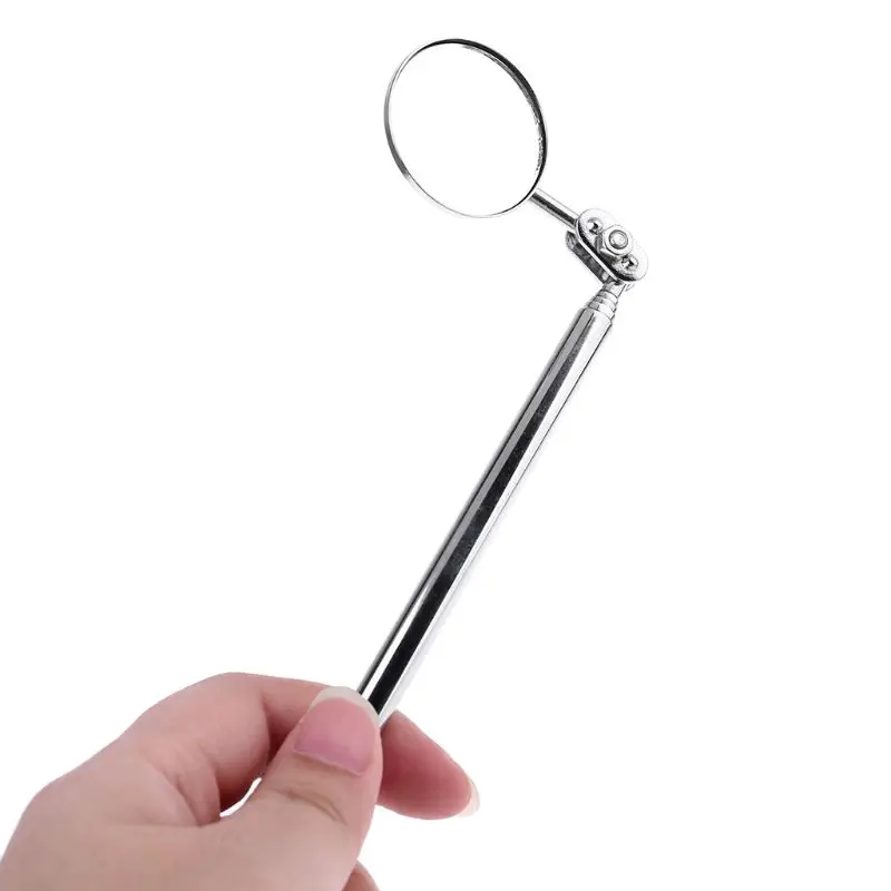 Telescoping Inspection Mirror Observe Mirror Inspection Tool Stainless Steel Car Auto Repair Tool Professioanl Mirror KXRE