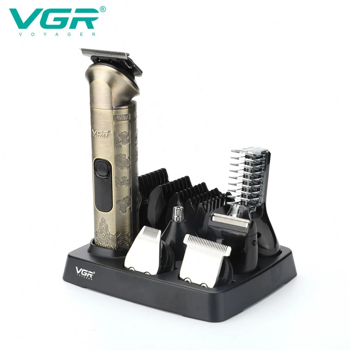 V-109 6in1 Beard Shaver Nose Body Trimmer Hair Clipper Set Professional Mens Grooming Kit for Men