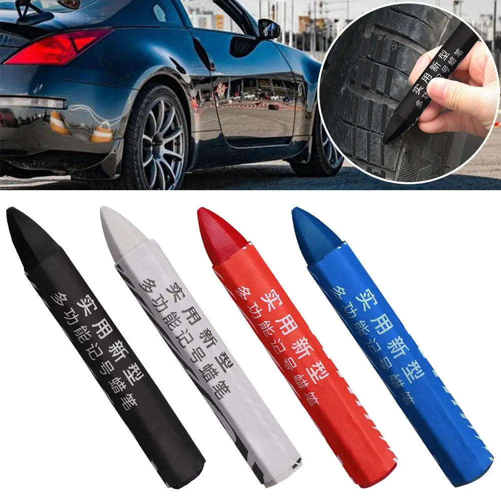

Crayon Marker For Tire Waterproof Paint Marker Pen Car Tyre Tread Care Portable Fade Resistant Tire Crayons For Stones Tile K6J6