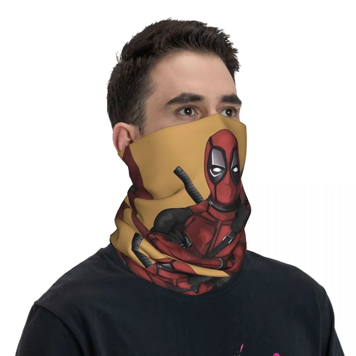 Deadpool Super Hero Bandana y2k Funny Bicycle Mask Riding Fishing Protection Balaclava Pattern Soft Warm Face Cover Mask