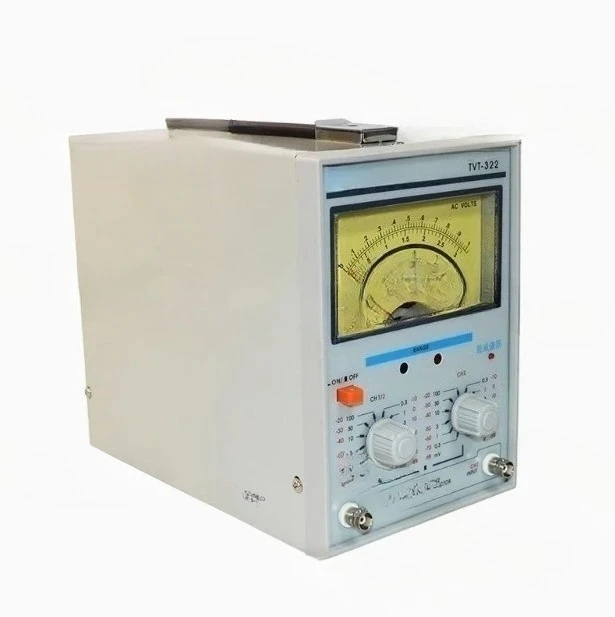 Dual Channel Milivoltmeter Voltage Measuring Instruments Double Needle Millivoltmeter New Design High Quality Pointer TVT-322