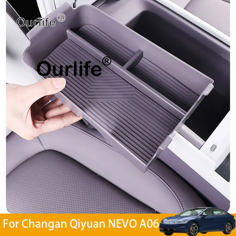 For Changan A06 2026 2027 Center Console & Armrest Organizer Tray – Custom Storage Box Insert Interior Car Accessories