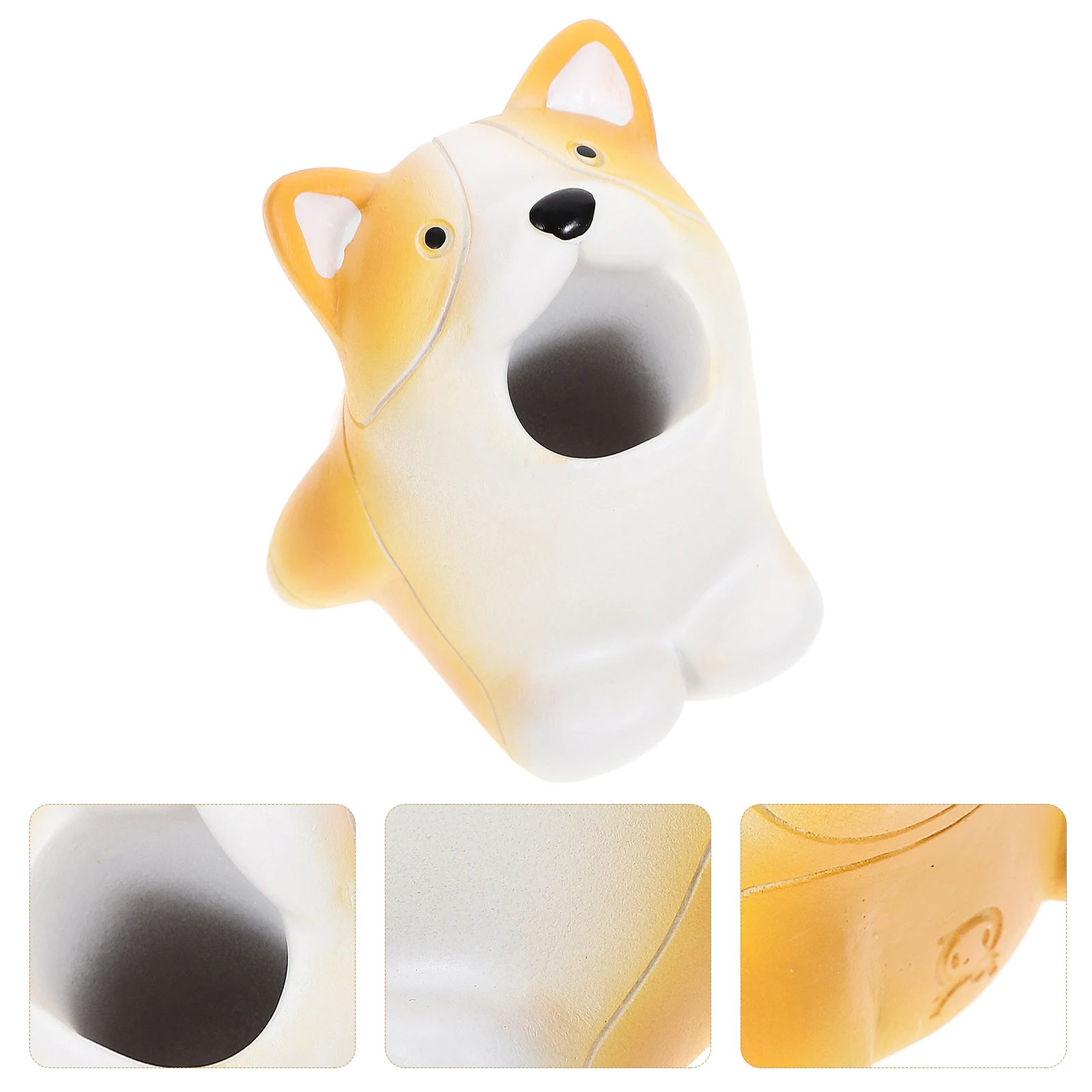 

Cute Corgi Toothbrush Holder Bathroom Organizer Desktop Storage Box for Makeup Brushes Pens Tall Design Practical Gifts