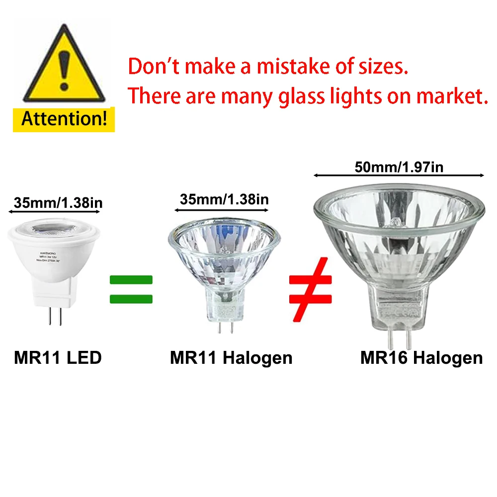 20er-Pack MR11 GU4 LED-Glühbirne AC/DC12V Dimmbar 3W 3000K 4000K 6000K Mini-Bi-Pin-Leuchtmittel, entspricht 30W Halogenlampe – Detail 3