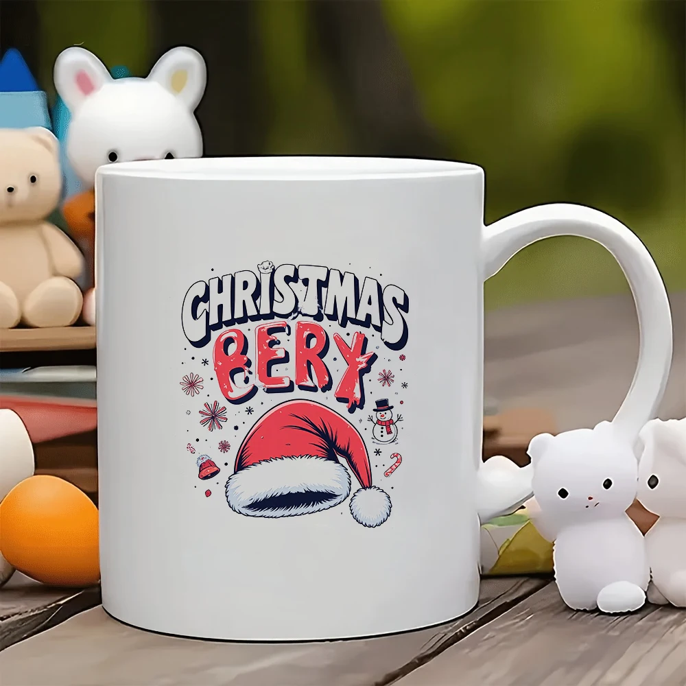 

11oz cartoon Christmas mug + kids cup thermal cup Christmas gift family office coffee mug