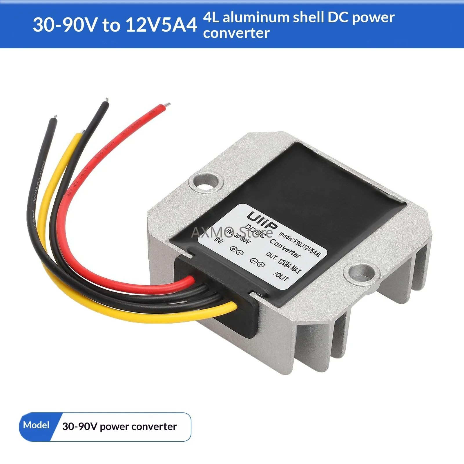 

Алюминиевый корпус 4л, понижающий преобразователь 30-90 В до 12 В, 5 А, регулятор напряжения постоянного тока, аксессуары для электрических скутеров