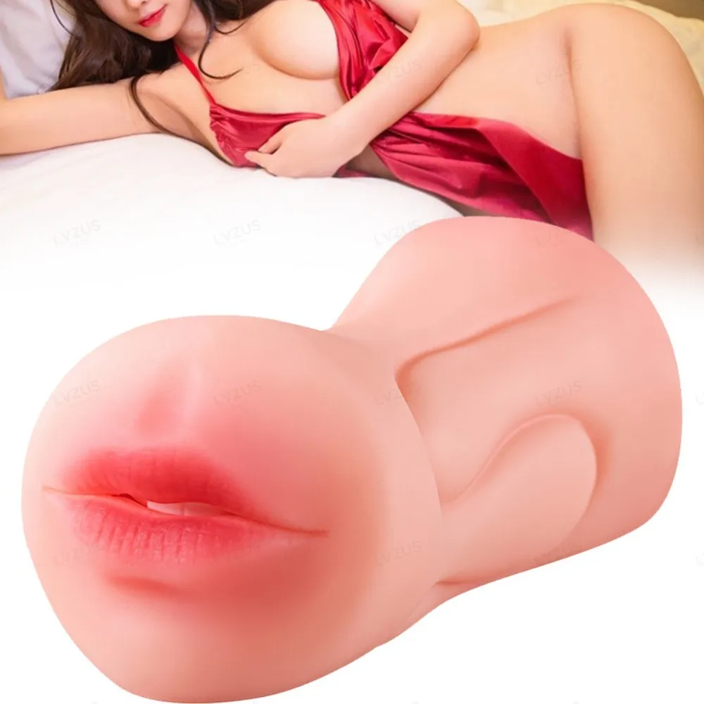 Real Oral Lifelike Vagina Anal For 18+ Male Blowjob Sex Products Latest 3-in-1 Male Airplane Cups High Quality Adult Masturbator