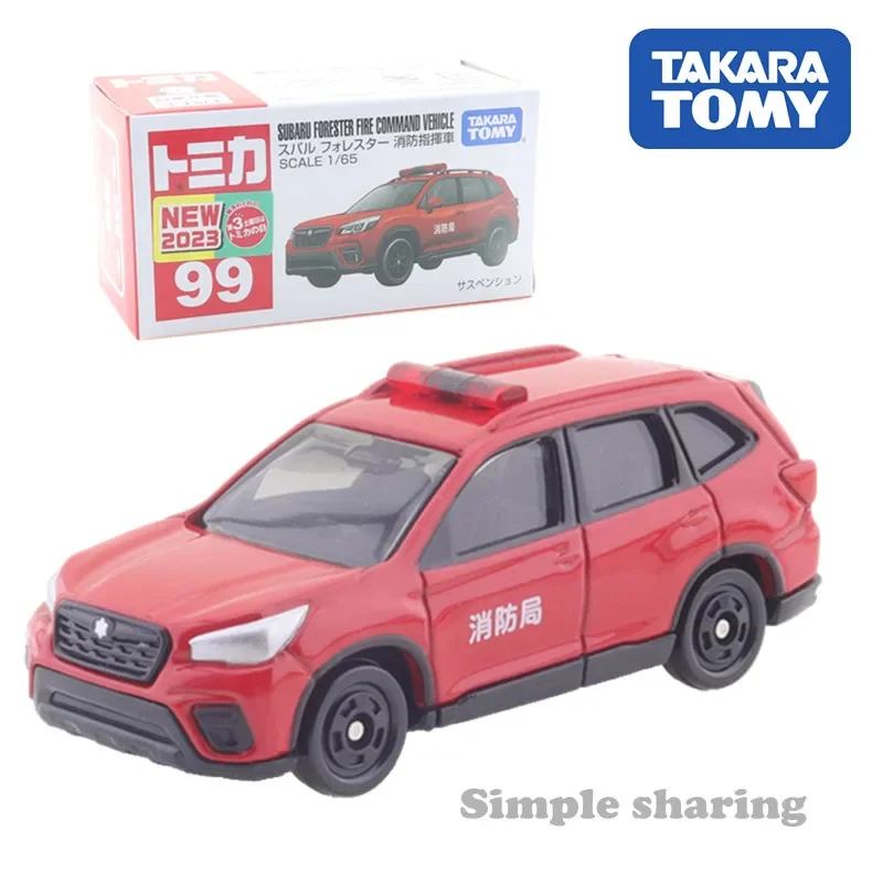 

Модель автомобиля Takara Tomy Tomica No.99 Subaru Forester Fire Command 1/65 Детская Металлическая Модель