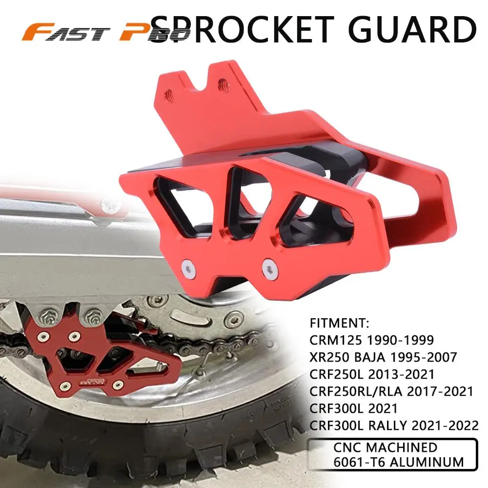 Tylna prowadnica łańcucha osłona zębatki dla Honda CRF250L 13-21 XR250 BAJA 95-07 CRF250RL RLA 17-21 CRF300L RALLY 21 Motocross