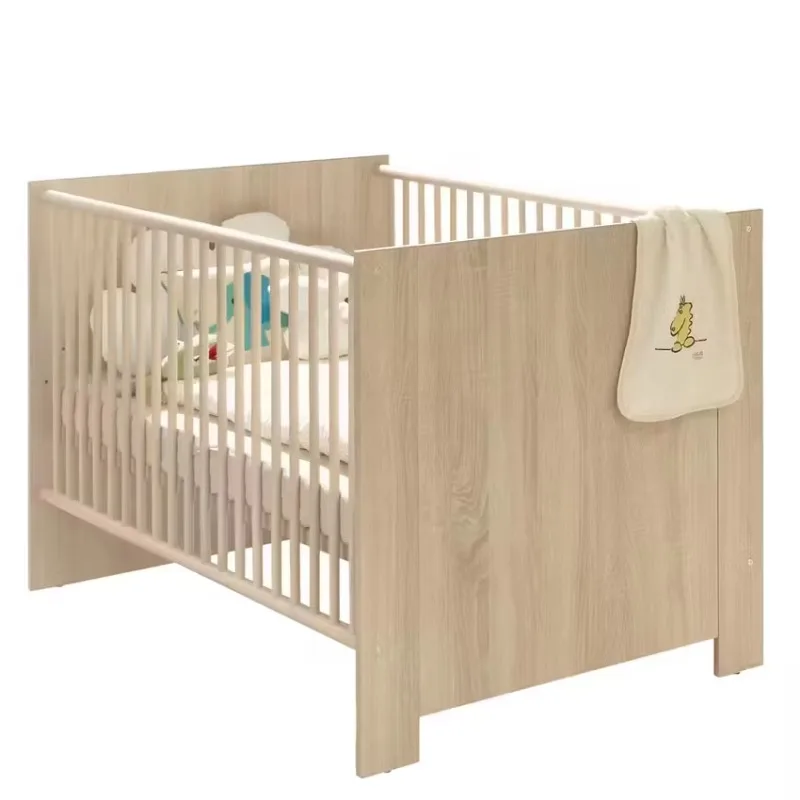 

2026 Customizable MDF Wood Baby Crib Set Environmentally Friendly Pollution-Free Including Mattress Other Kids' Cribs Products