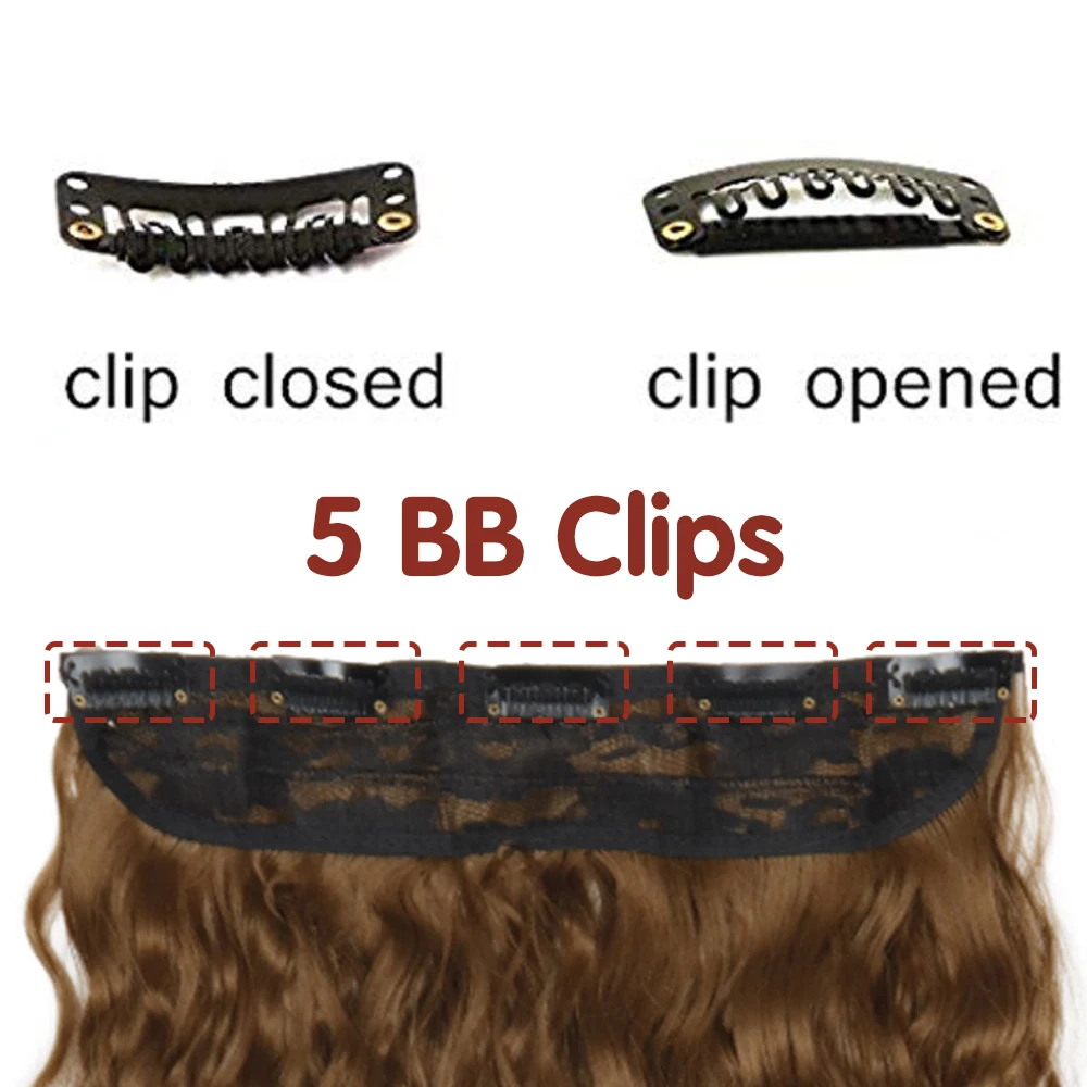 MERISIHAIR Synthetic Clip On Hair Extension 22 32\