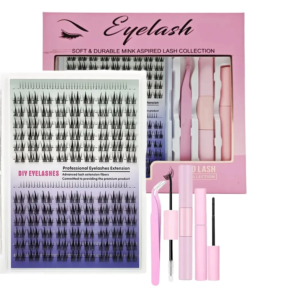 

Набор для наращивания ресниц высокой емкости, 14 рядов, клей и герметик для ресниц + специальный зажим для ресниц + средство для удаления