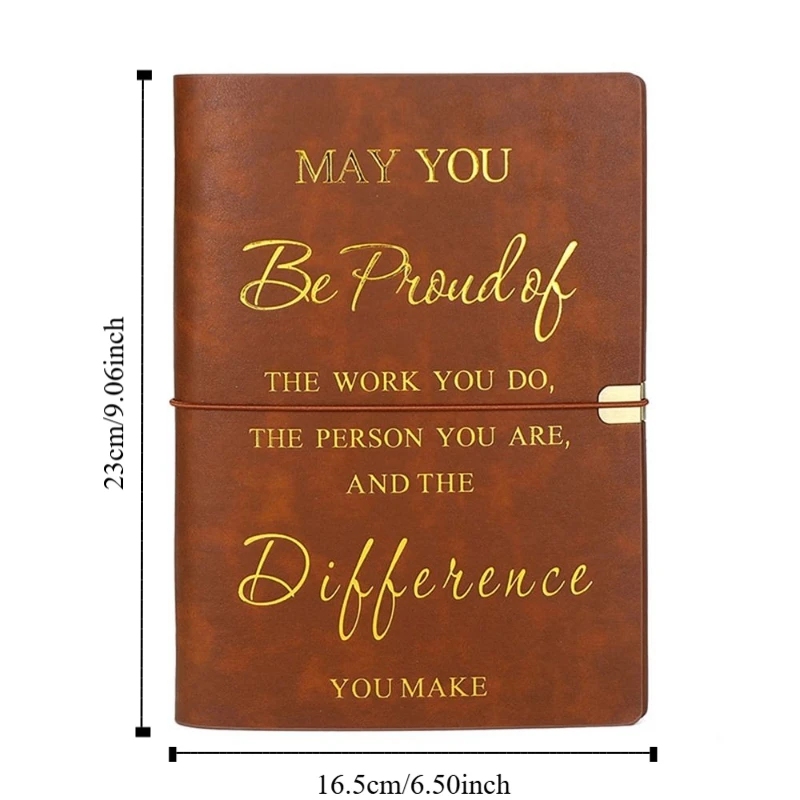 80 Sheets A5 English Notepad English Horizontal Line Loose-leaf Notebook Soft PU Leather Cover Portable Diary Student