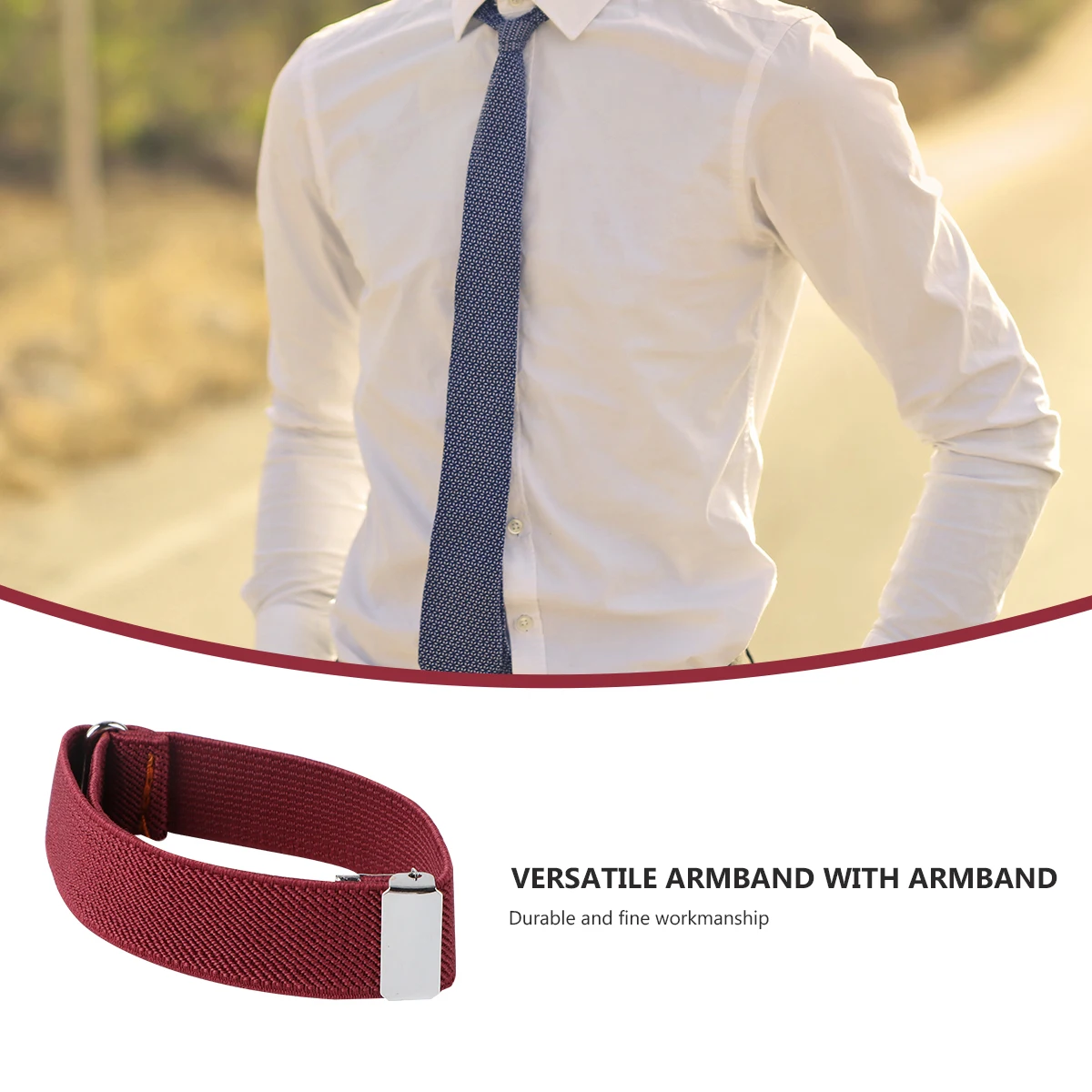 

Elastic Arm Ring Unisex Armband Shirt Sleeve Holder Sports Polyester Stretchable Rubber Band Fit Most People Elastic Bracelets